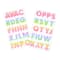 12 Pack: Rainbow Glitter Alphabet Stickers by Recollections™